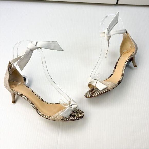 ALEXANDRE BIRMAN Sandals womens 6.5 Animal Print Leather Trim Embellishment - Picture 3 of 15